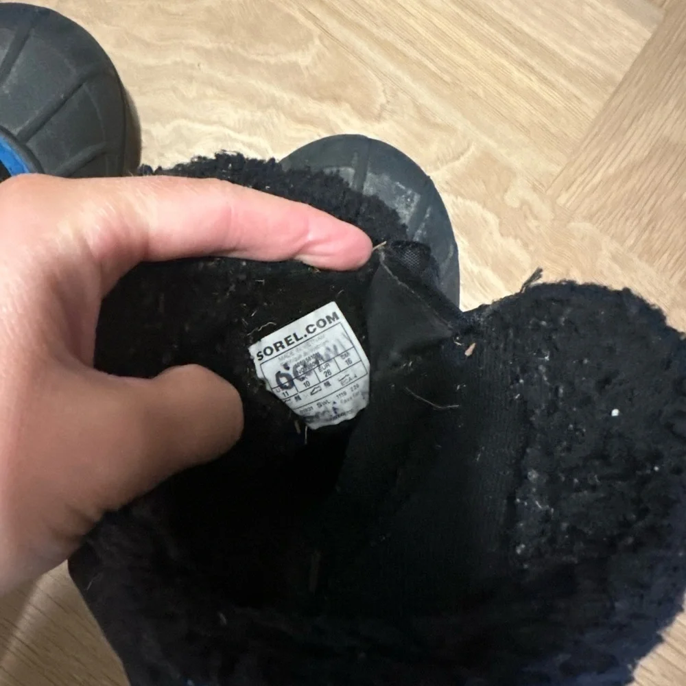 Sorel Kids' Blue & Black Snow Boots